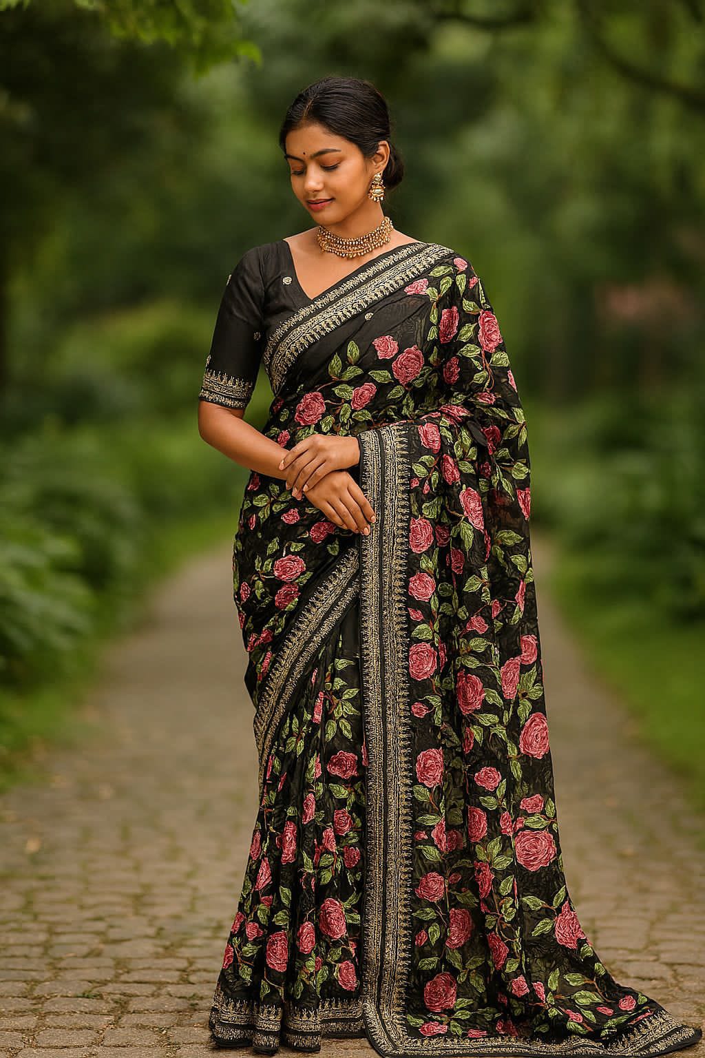 Georgette  saree