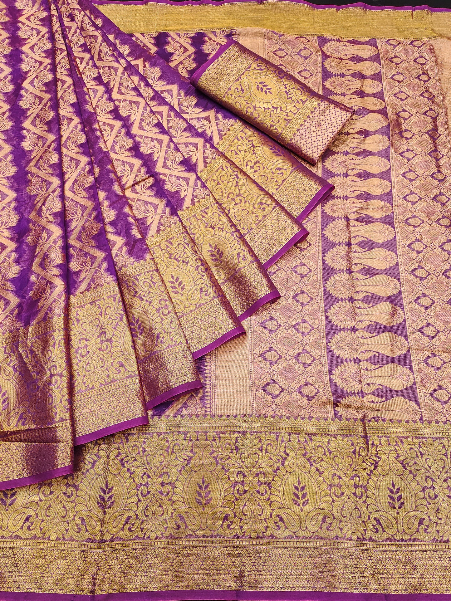 Pure Tissue Silk Organza Silk Saree – Bridal & Festive Collection