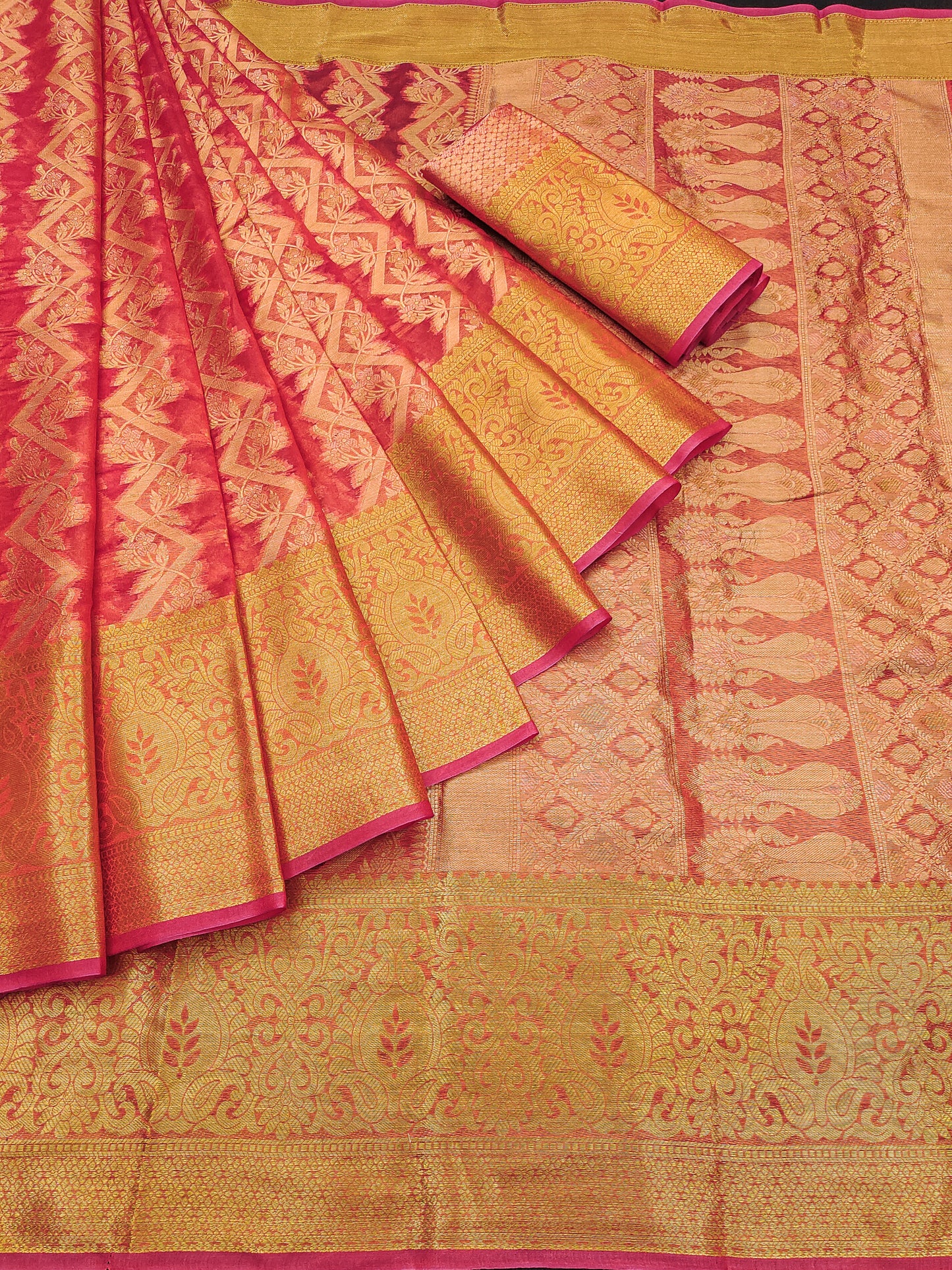 Pure Tissue Silk Organza Silk Saree – Bridal & Festive Collection