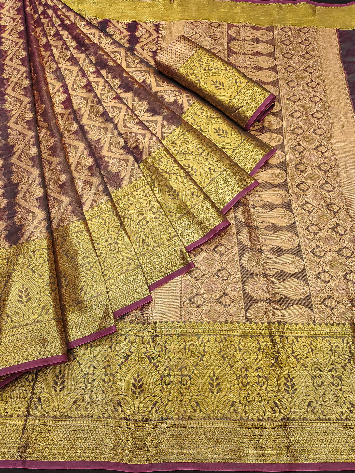 Pure Tissue Silk Organza Silk Saree – Bridal & Festive Collection