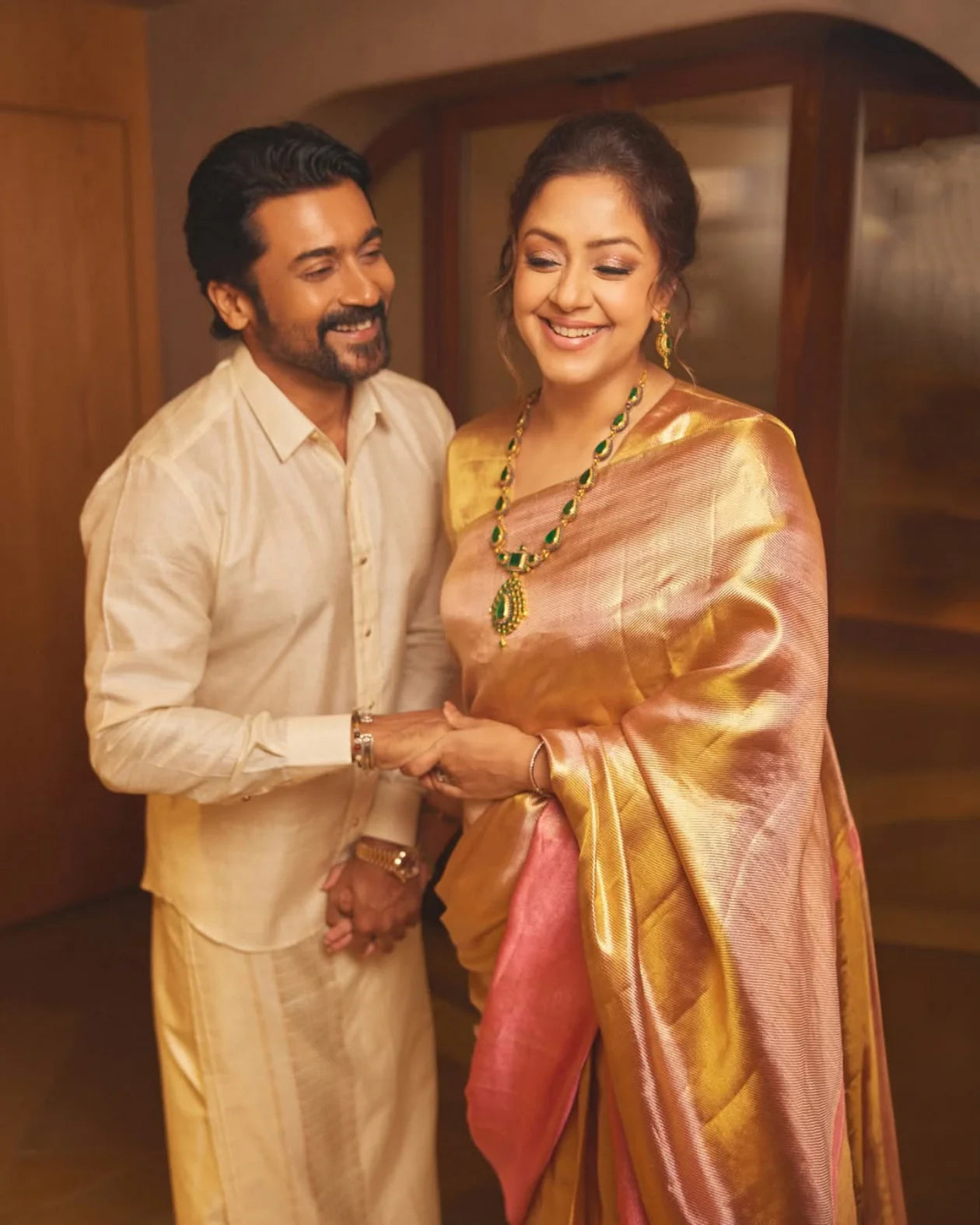 Buy Jyothika Inspired Kanjivaram Tissue Silk Saree Online
