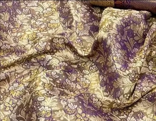 ELEGANT PURPLE & GOLD KANJIVARAM SILK SAREE – HANDWOVEN BRIDAL WEAR