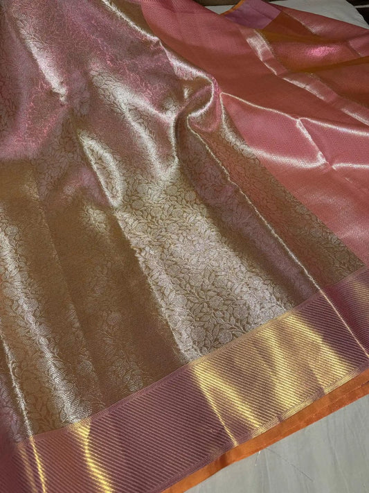 Sai Pallavi Inspired Wedding Tissue Kanjivaram Saree