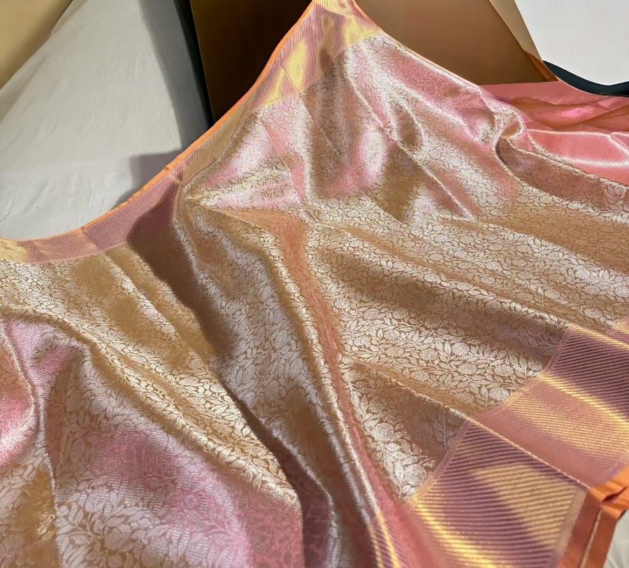 Sai Pallavi Inspired Wedding Tissue Kanjivaram Saree